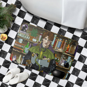 Fantasy Wizard Books Dragon Potions Bath Mat