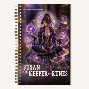 Fantasy Wizard Runes Adventure Notebook