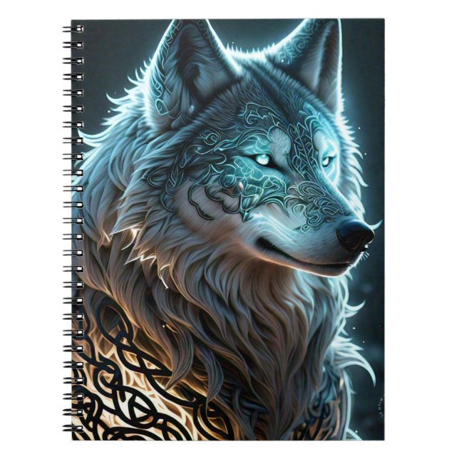 Fantasy Wolf Notebook (Front)
