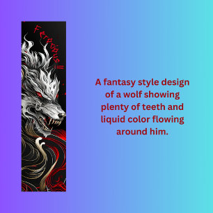 Fantasy wolf  skateboard