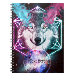 Fantasy Wolf Spiral Notebook