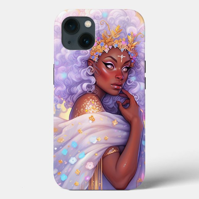 Fantasy Woman African American Art Case-Mate iPhone Case (Back)