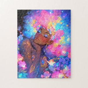 Fantasy Woman African American Art Jigsaw Puzzle
