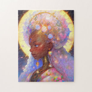 Fantasy Woman African American Art Jigsaw Puzzle