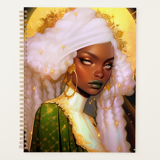 Fantasy Woman African American Art Planner (Front)