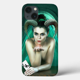 Fantasy Woman Playing Poker Case-Mate iPhone Case