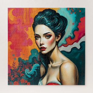 Fantasy Woman Portrait Jigsaw Puzzle