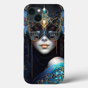 Fantasy Woman Wearing Mask iPhone 13 Case