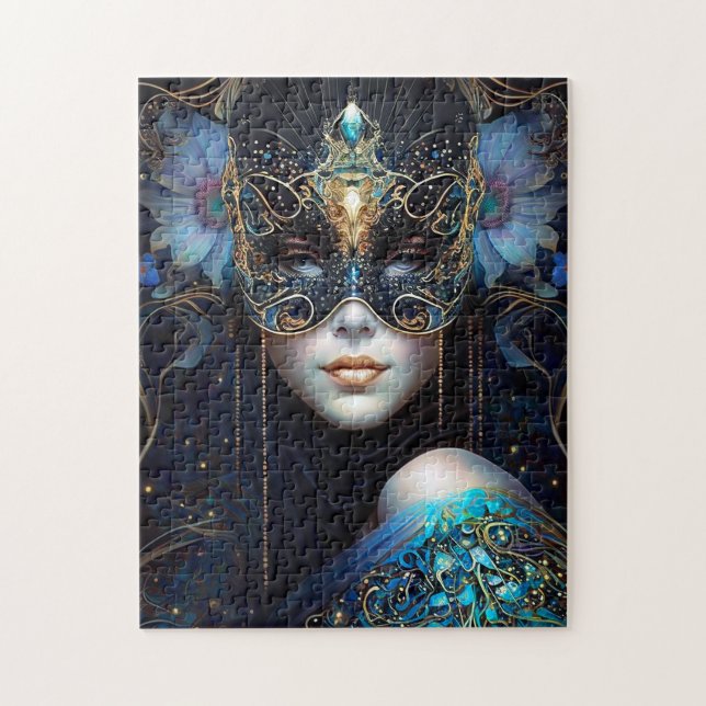 Fantasy Woman Wearing Mask Jigsaw Puzzle (Vertical)