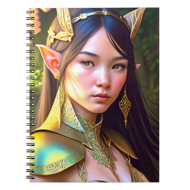 Fantasy Woodland Elf Notebook (Front)