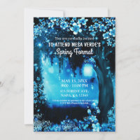 Fantasy Woodland Enchanted Blue Forest Prom Dance 