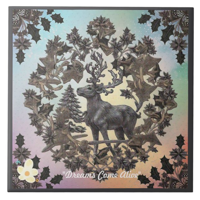 "Fantasy World" Ceramic Tile (Front)