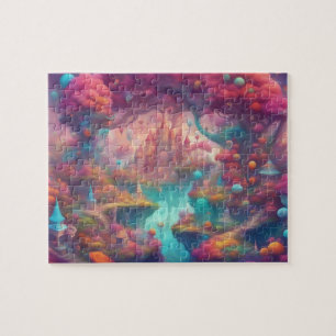 Fantasy World Colourful Magic Castle Jigsaw Puzzle
