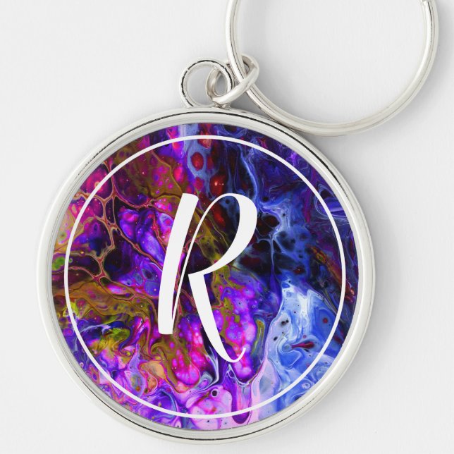 Fantasy World Monogram Key Ring (Front)