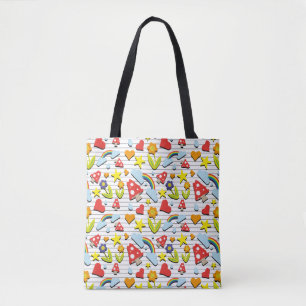 Fantasy World on Lined Note Paper Tote Bag