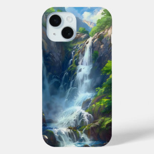 Fantasy World Waterfall iPhone 15 Case