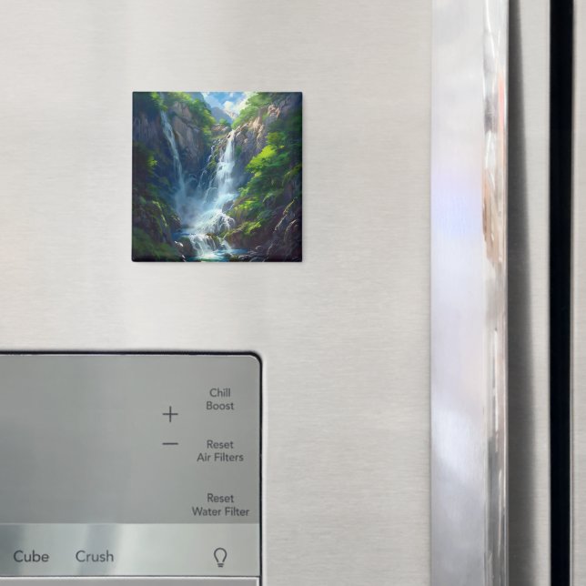 Fantasy World Waterfall Magnet (In Situ (Fridge))