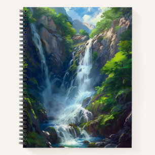 Fantasy World Waterfall Notebook