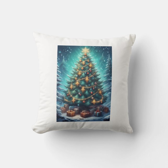 Fantasy Xmas Tree Cushion (Front)