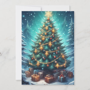 Fantasy Xmas Tree Holiday Card