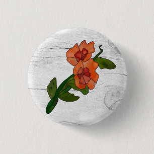Fantasyblume  3 cm round badge