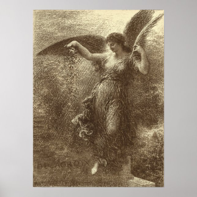 Fantin-Latour - A Eugene Delacroix Poster (Front)
