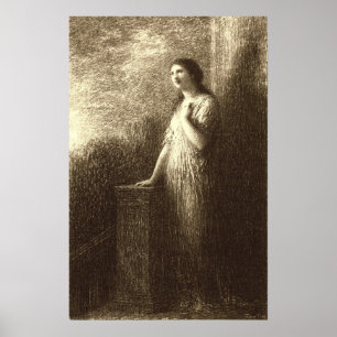Fantin-Latour - Confidence Of The Night Poster