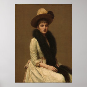 Fantin-Latour - Portrait Of Sonia Poster