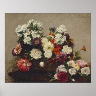 Fantin-Latour - Still Life With Flowers Poster