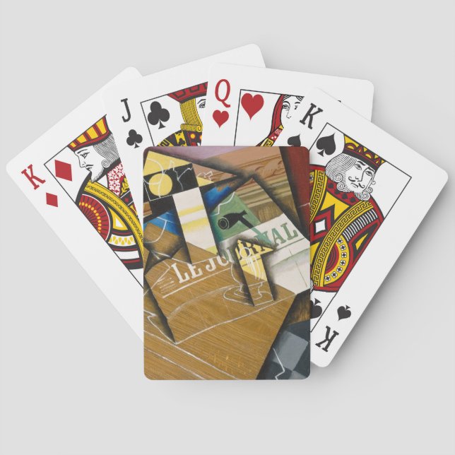 Fantomas, 1915 (oil on canvas) playing cards (Back)