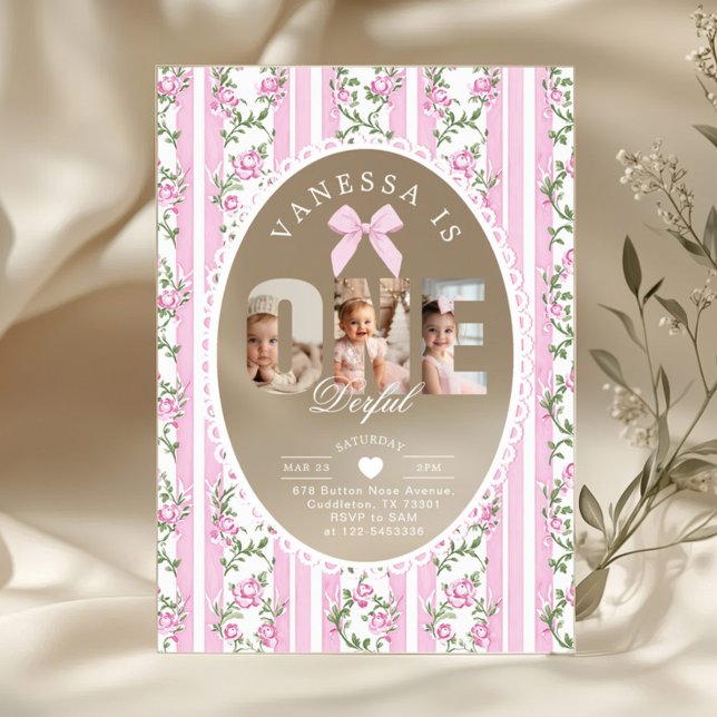 Fany One Love Shack Photo collage 1st Birthday Acrylic Invitations (Creator Uploaded)