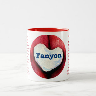 Fanyon Valentine mug with couples names