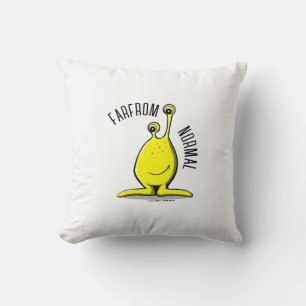 FAR FROM NORMAL TWO-EYED MONSTER PILLOW