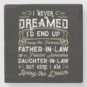 Far In Law Of A Freaking Awesome Daughter In Law Stone Coaster