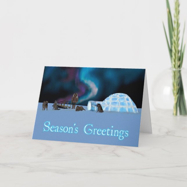 Far North Christmas - Season's Greetings Holiday Card (Front)