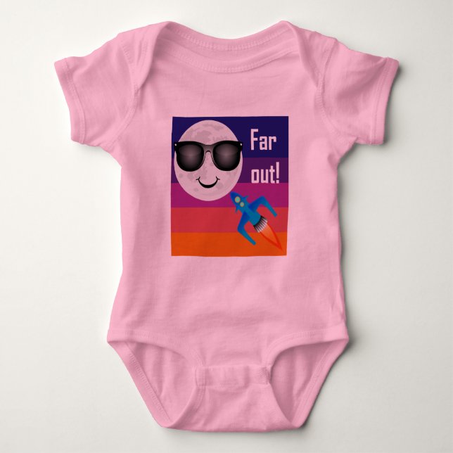 Far Out Design - Baby Jersey Bodysuit (Front)