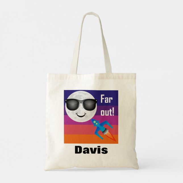 Far Out Design - Budget Tote Bag (Back)