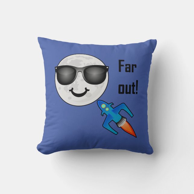 Far Out Design - Throw Pillow 16" x 16" (Front)
