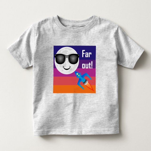 Far Out Design - Toddler Fine Jersey T-Shirt (Front)
