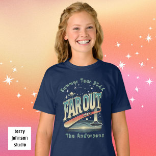 Far Out Man Retro 60’s Slogan Personalised Family T-Shirt