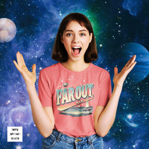 Far Out Man Retro 60’s Slogan Personalised Tri-Blend Shirt
