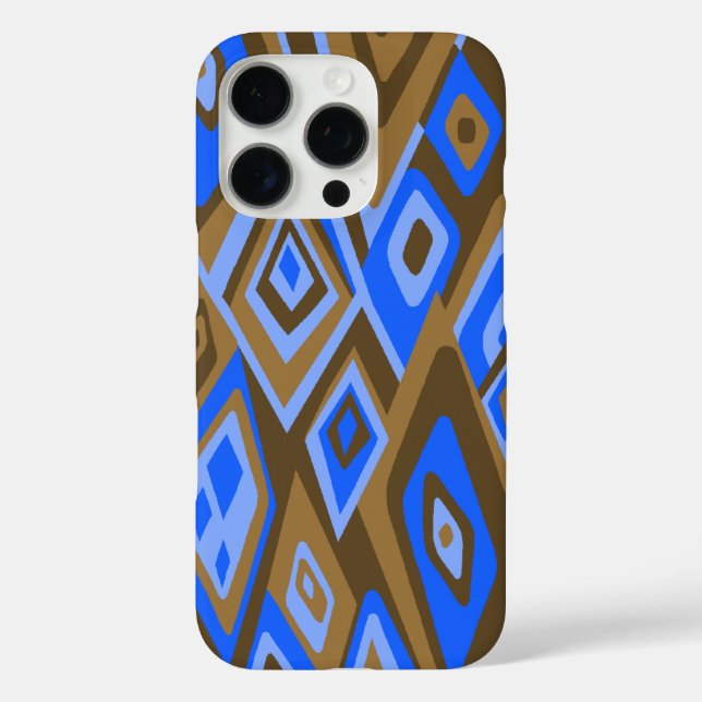 Far Out Retro Abstract Psychedelic Brown Case-Mate iPhone Case (Back)