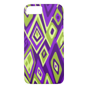 Far Out Retro Abstract Psychedelic Purple Case-Mate iPhone Case