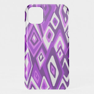 Far Out Retro Abstract Psychedelic - Purple  iPhone 11 Case