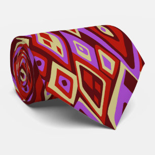Far Out Retro Abstract Two-sided Tie