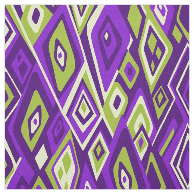 Far Out Retro Psychedelic Abstract Fabric (Swatch)