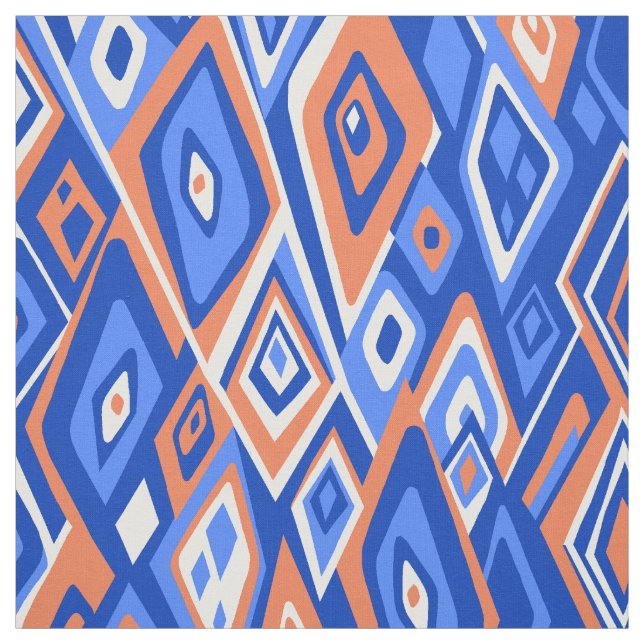Far Out Retro Psychedelic Abstract Fabric (Swatch)