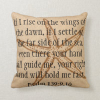 Far side of the sea bible verse starfish pillow