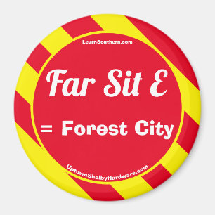 Far Sit E Red/Yellow Magnet