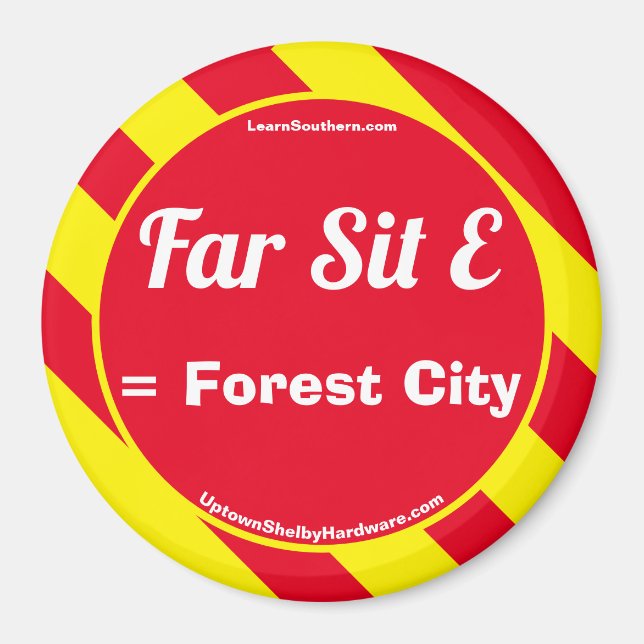 Far Sit E Red/Yellow Magnet (Front)